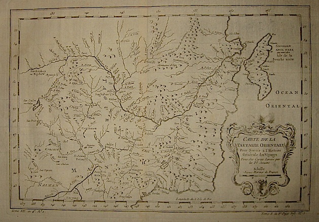 Bellin Jacques-Nicolas (1703-1772) Carte de la Tartarie orientale... 1750 ca. Parigi